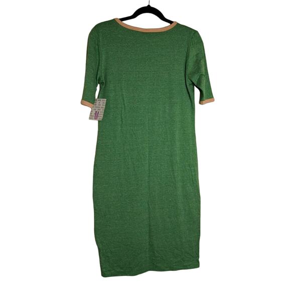 LuLaRoe Julia Dress Knit Knee Length Short Sleeves M New - Picture 2 of 7
